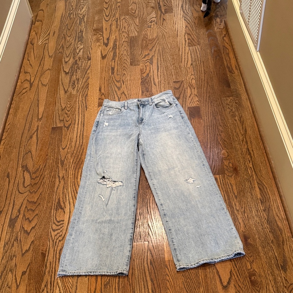 Pistola Light Blue Distressed Boyfriend Jeans